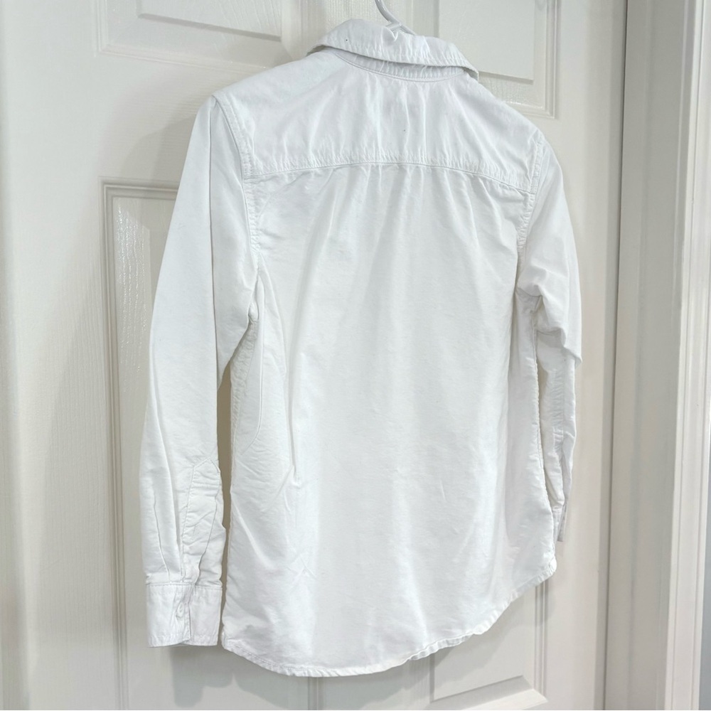 Cherokee Long Sleeve White Button Down Collar Shirt Boys M 8/10 Classic Cotton - Picture 7 of 10